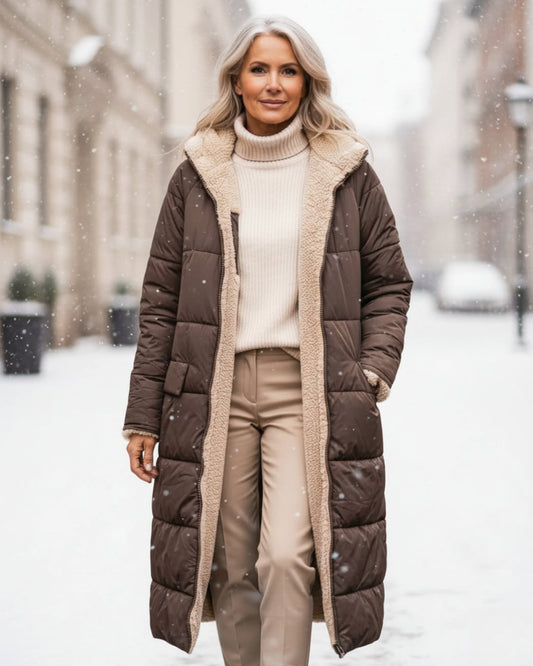 Arlise – manteau réversible en sherpa