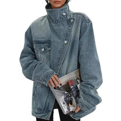 Tevara – Veste tissée à boutonnage croisé asymétrique