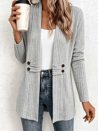 Velira – Cardigan en tricot à double boutonnage