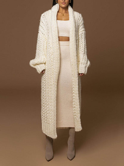 Renali – Manteau tricoté à col châle