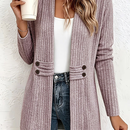 Velira – Cardigan en tricot à double boutonnage