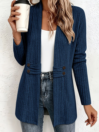 Velira – Cardigan en tricot à double boutonnage