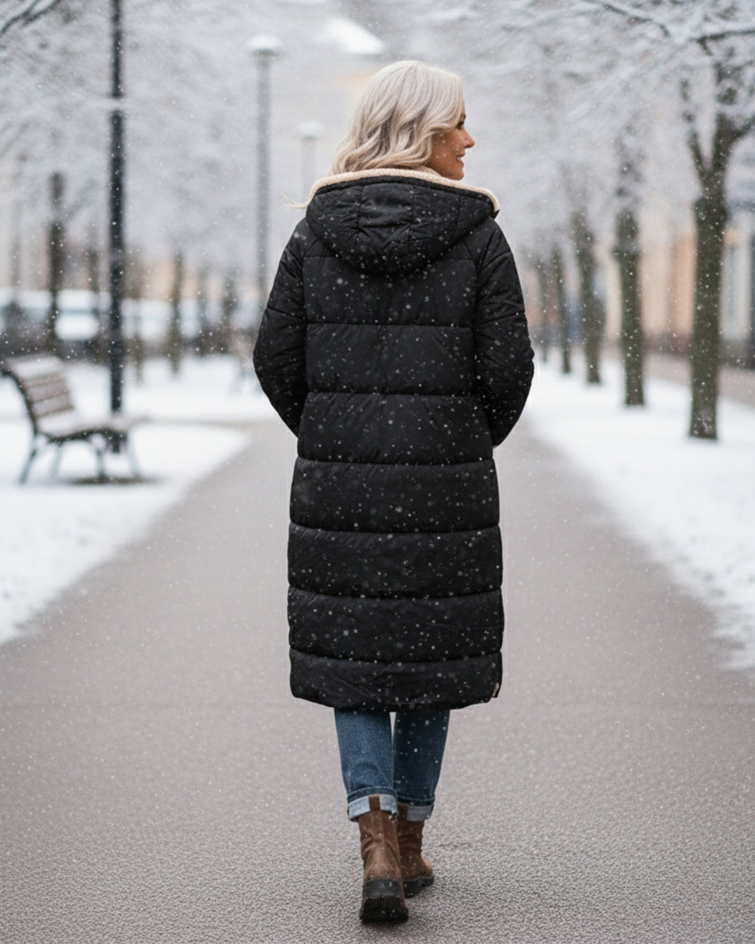Arlise – manteau réversible en sherpa