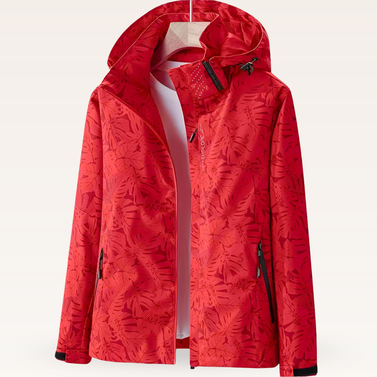 Luniva – veste imperméable à imprimé feuillage