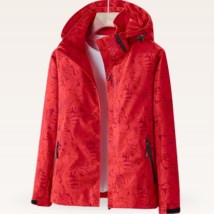 Luniva – veste imperméable à imprimé feuillage