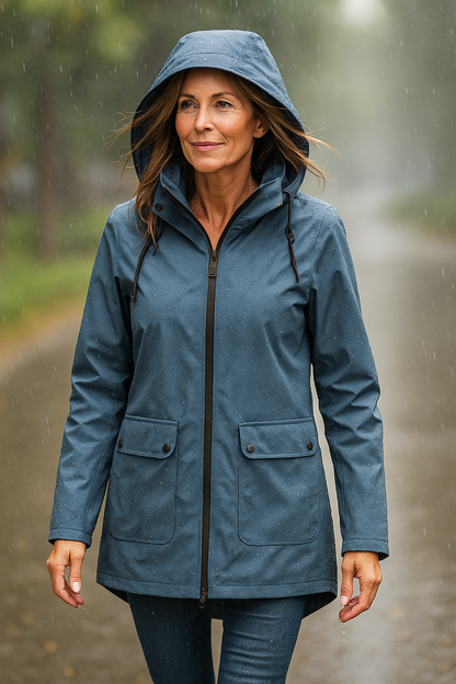 Calira – Imperméable à capuche ajustable