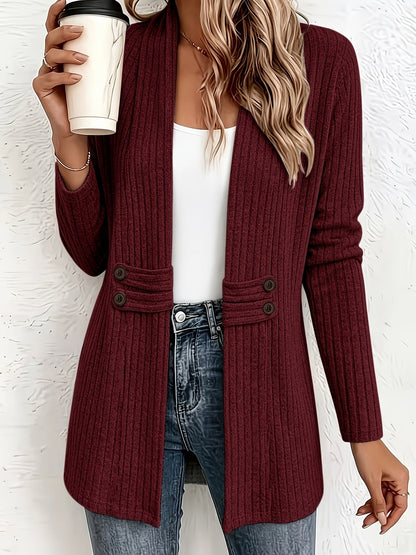 Velira – Cardigan en tricot à double boutonnage