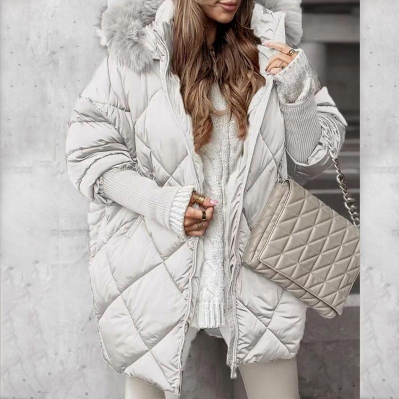 Erelia – Parka rembourrée à manches en tricot