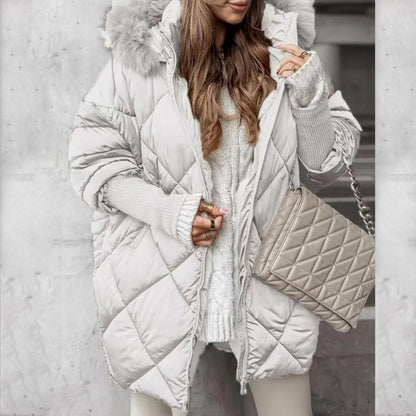 Erelia – Parka rembourrée à manches en tricot