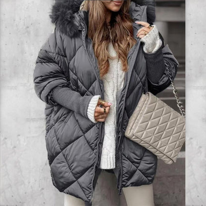 Erelia – Parka rembourrée à manches en tricot
