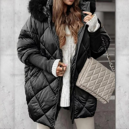 Erelia – Parka rembourrée à manches en tricot
