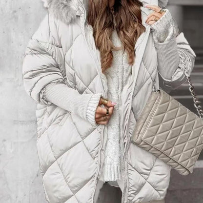 Erelia – Parka rembourrée à manches en tricot