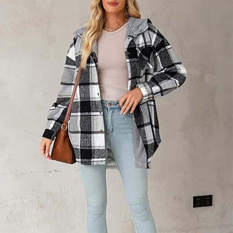 Nivara – veste à capuche en flanelle