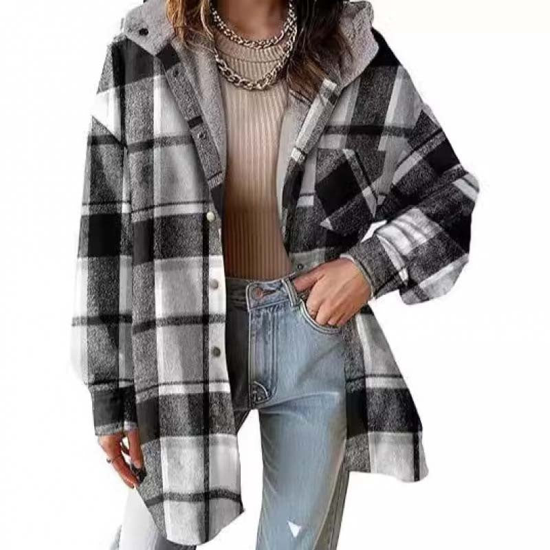 Nivara – veste à capuche en flanelle