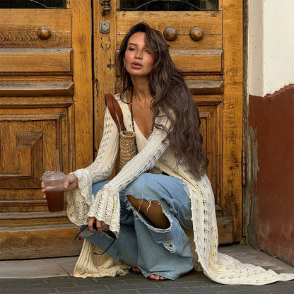 Anvila – Gilet ajouré en crochet