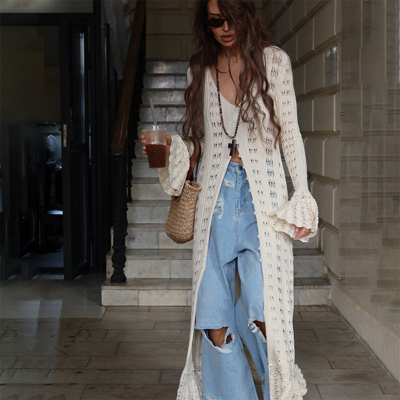 Anvila – Gilet ajouré en crochet