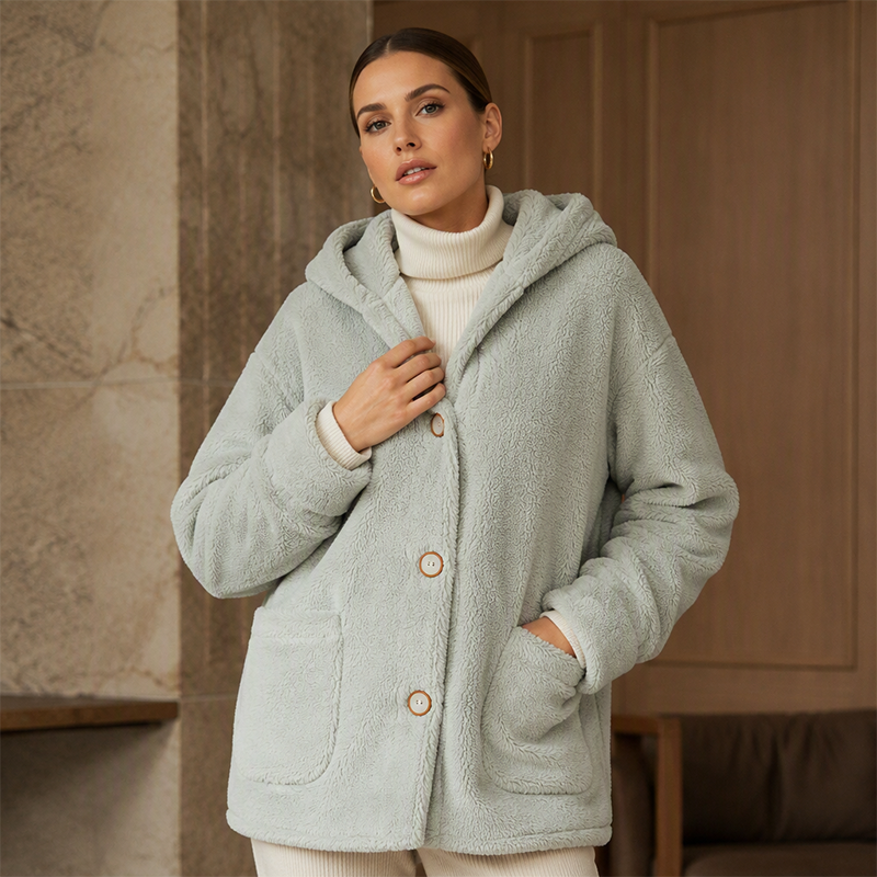 Vesara – Veste tissée à capuche