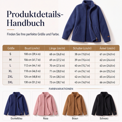 Rylena – Veste en polaire sherpa à col montant