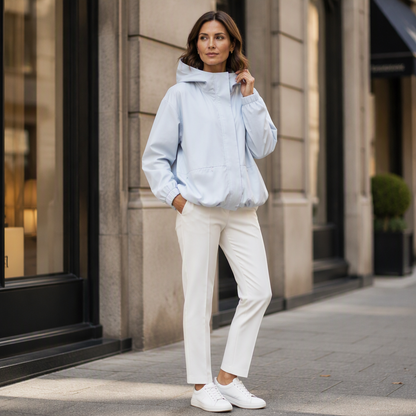 Linara – Veste coupe-vent résistante à l'eau à ourlet blousant