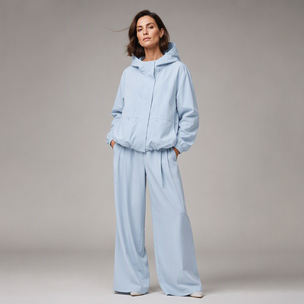 Linara – Veste coupe-vent résistante à l'eau à ourlet blousant