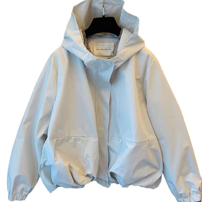 Linara – Veste coupe-vent résistante à l'eau à ourlet blousant