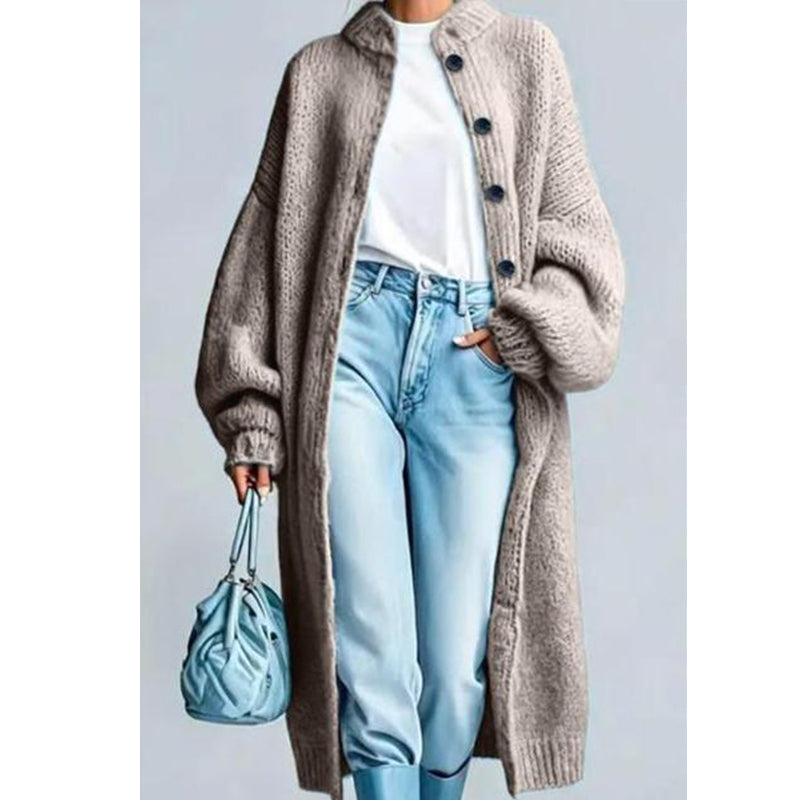 Lanira – Manteau en tricot épais à boutons