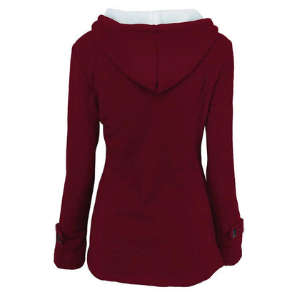 Veluna – Veste en mélange de coton à double fermeture