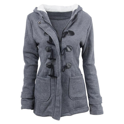 Veluna – Veste en mélange de coton à double fermeture