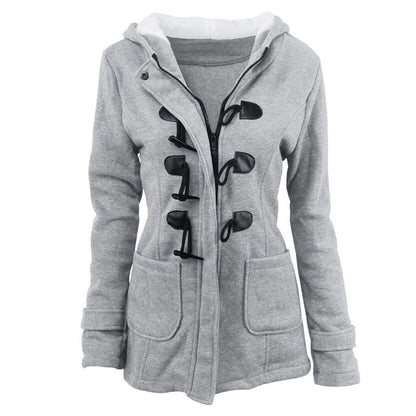 Veluna – Veste en mélange de coton à double fermeture