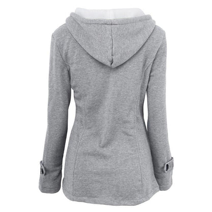 Veluna – Veste en mélange de coton à double fermeture