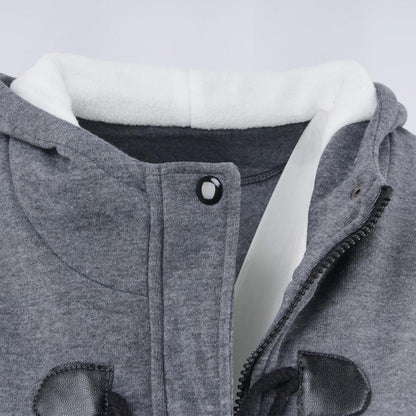 Veluna – Veste en mélange de coton à double fermeture