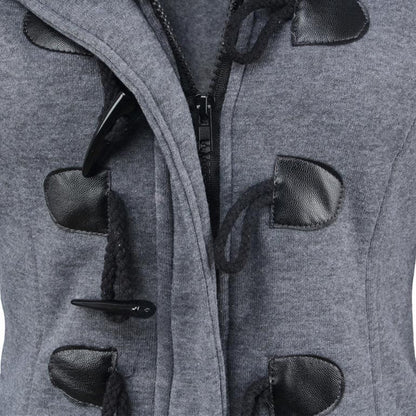 Veluna – Veste en mélange de coton à double fermeture