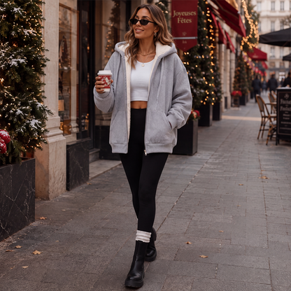 Mireva – Veste à capuche en mélange de fibres