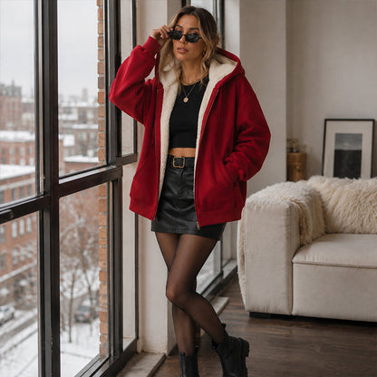 Mireva – Veste à capuche en mélange de fibres