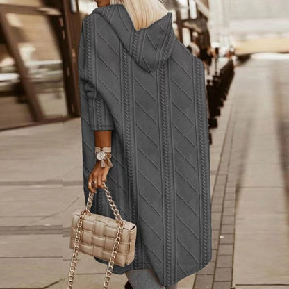 Velori – Gilet tricoté à capuche